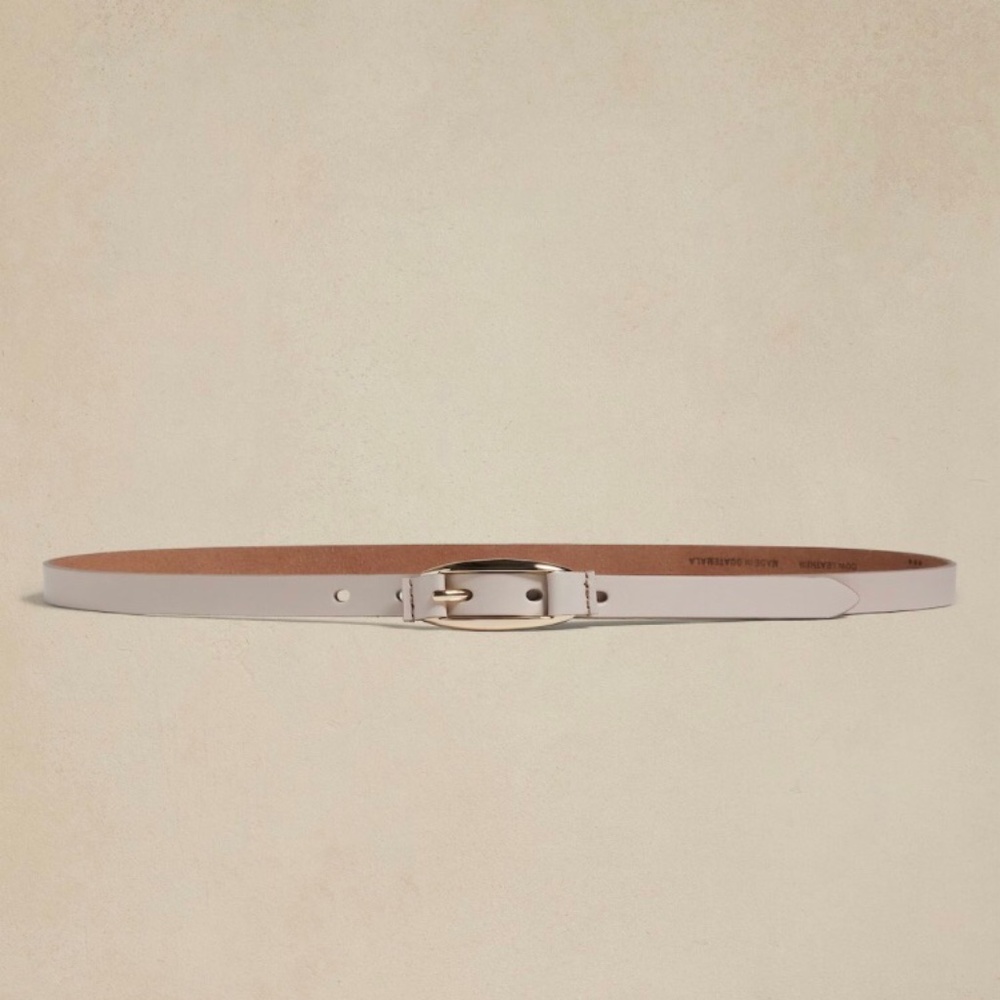 SKINNY LEATHER TROUSER BELT